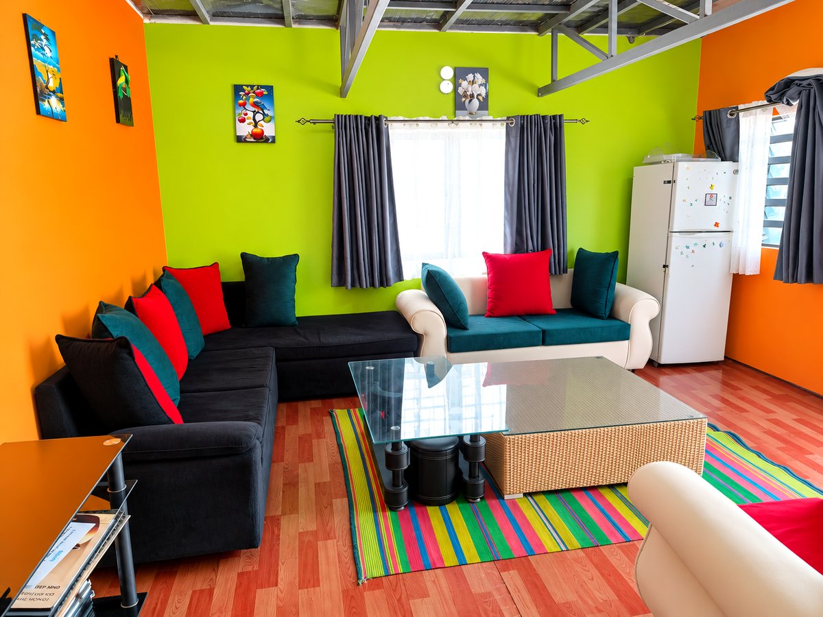 Seating and reading corner inside the Loita Main House Lounge